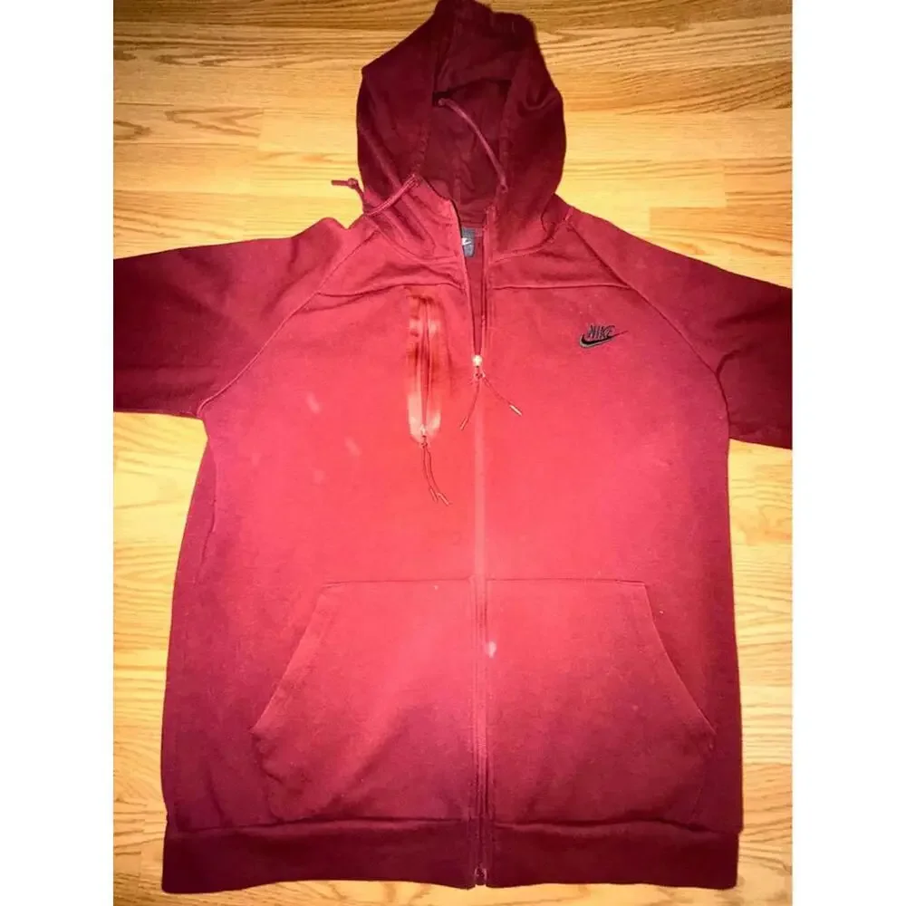 Nike Red Full-Zip Hoodie L‎